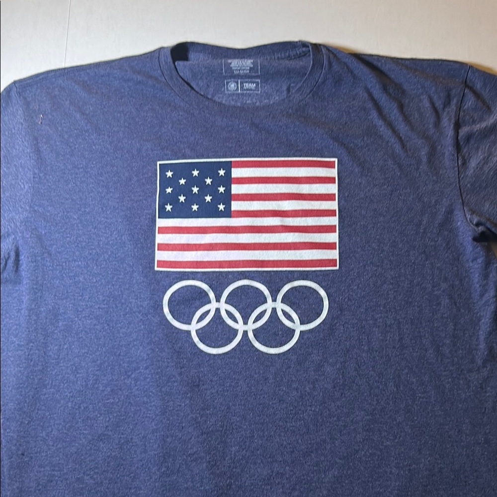 Team USA Blue Olympic T-Shirt, Official team logo